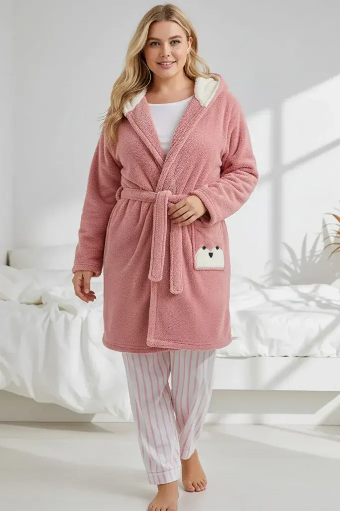 Trendyol Curve Ženski duks Tbbaw24Sb00013, Roze