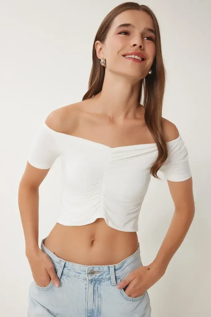 Happiness Istanbul Ženska bluza LII00117, Krem