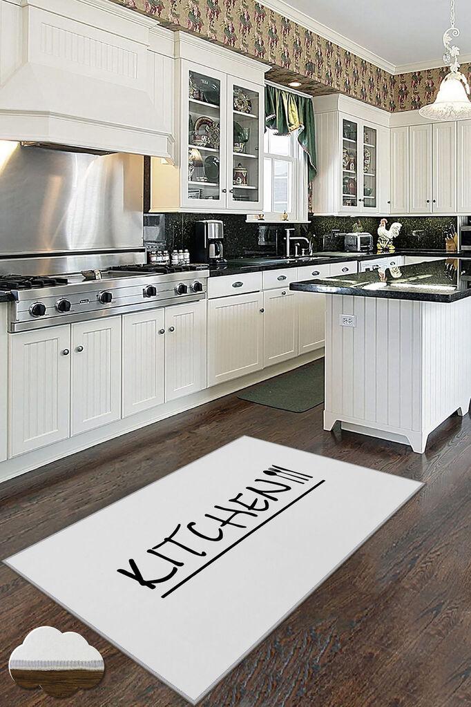 Conceptum Hypnose Tepih Wookece236, 80x300 cm, Belo-crni