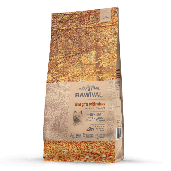 Craftia Rawival Suva hrana za odrasle pse patuljastih i malih rasa, sa pačetinom i fazanom, 2.5kg