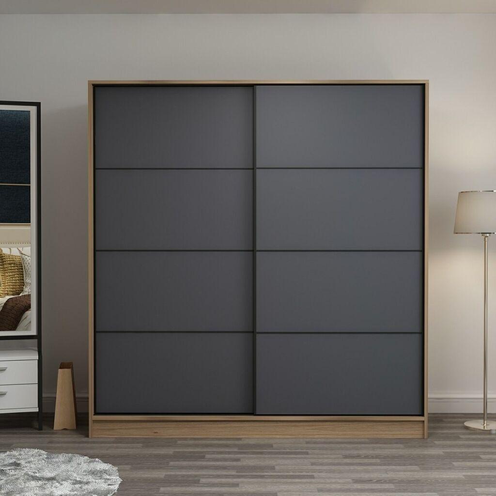 Hanah Home Garderober Kale-7163, 220x210x60 cm, Antracit