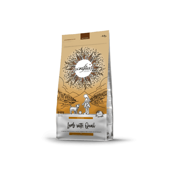 Craftia Natura Suva hrana za štence srednjih i velikih rasa, od jagnjetine sa prepelicom, 2kg