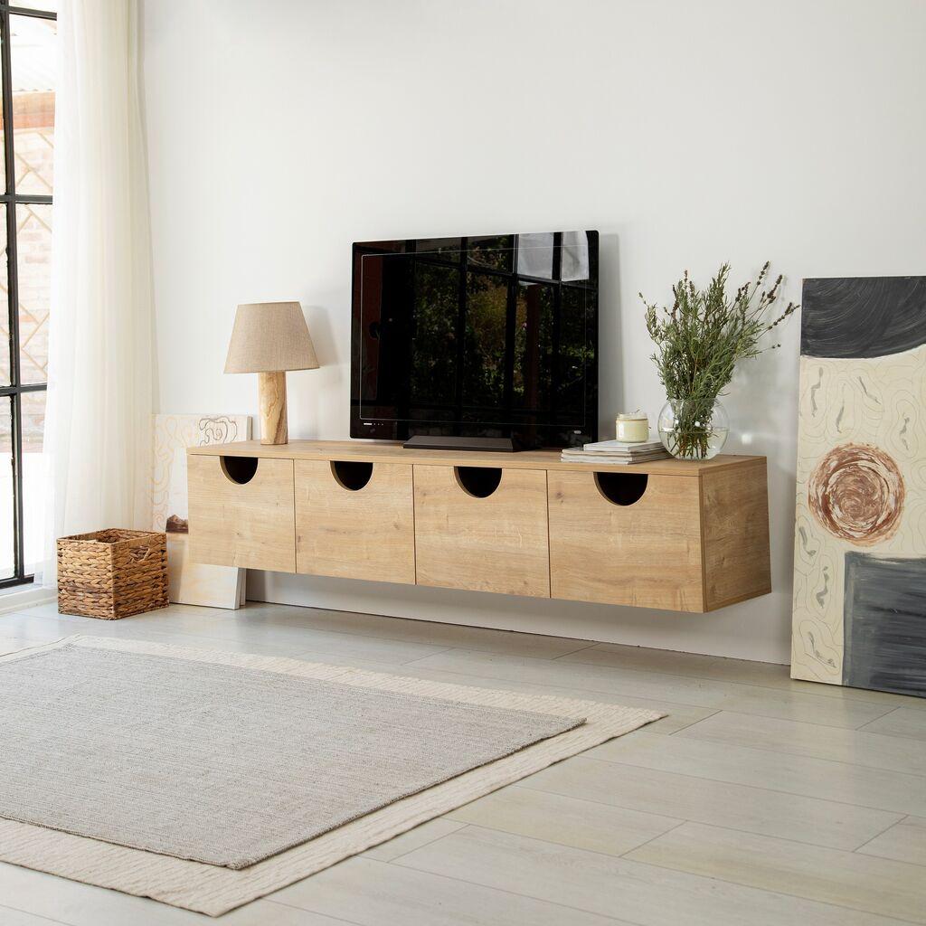 Hanah Home TV Komoda Four Seasons, 180x35x35 cm, Hrast