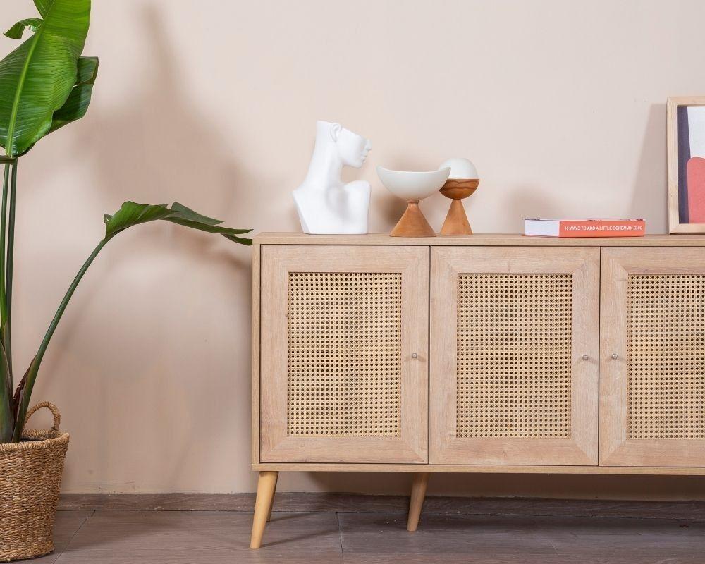 Hanah Home Konzola Calvin, 80x180x41 cm, Hrast