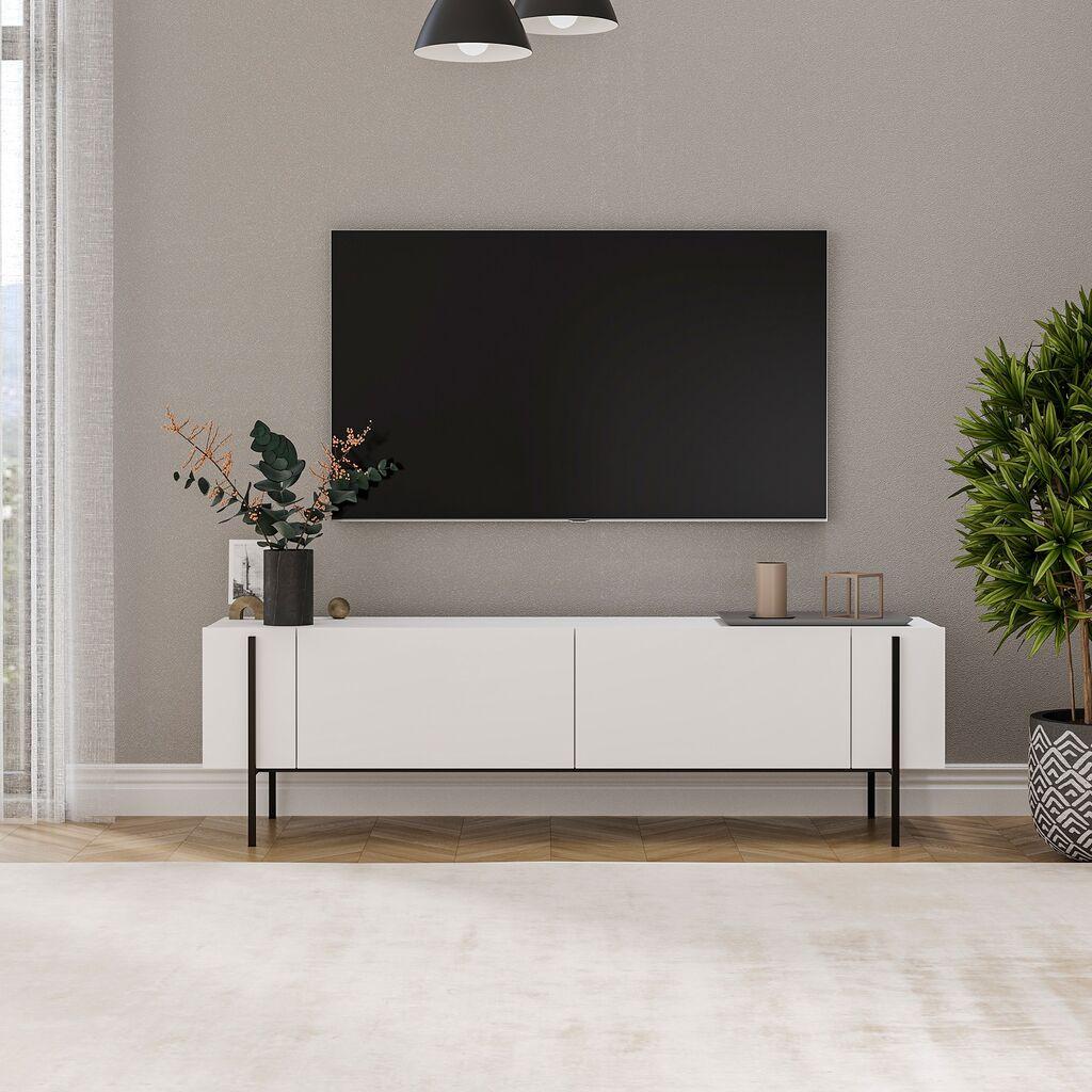 Hanah Home TV Komoda Herman, 160x45,6x31,4 cm, Bela