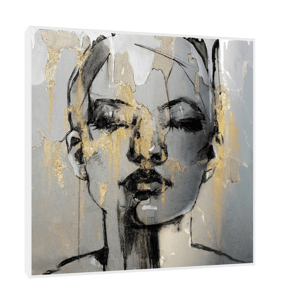 Canvas Slika na platnu Eleonora, 30x30 cm, Sa ramom, Bela