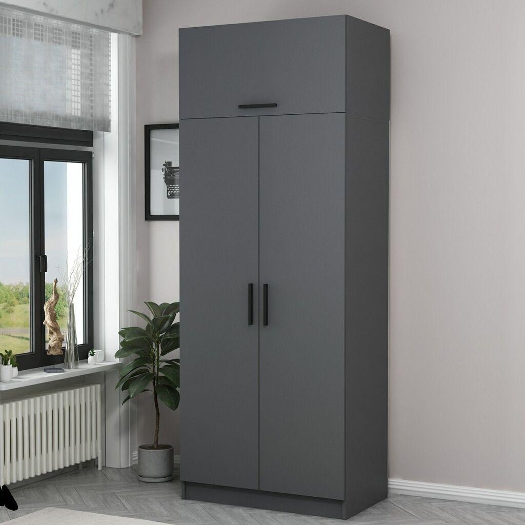 Hanah Home Garderober Kale-2230, 90x255x52 cm, Antracit