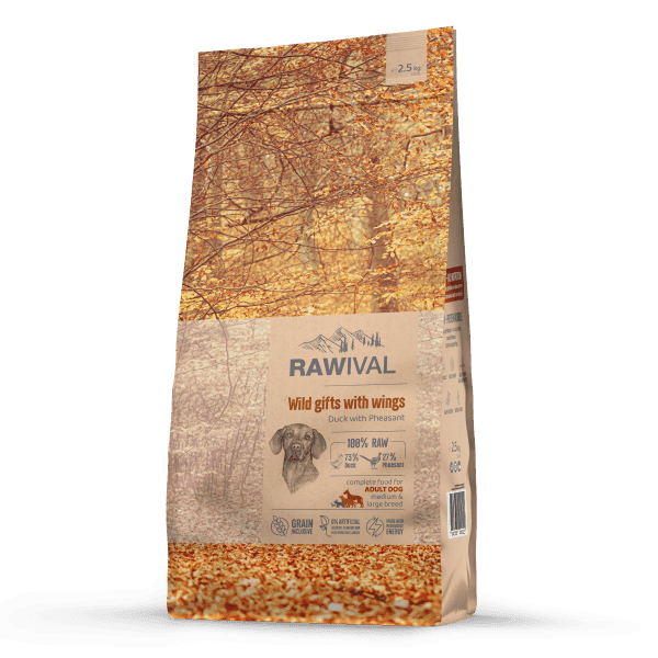 Craftia Rawival Suva hrana za odrasle pse srednjih i velikih rasa, sa pačetinom i fazanom, 2.5kg