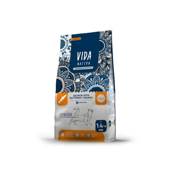 Craftia Vida Nativa Suva hrana za odrasle sterilisane mačke, sa lososom i muskantnom tikvom, 1.4kg