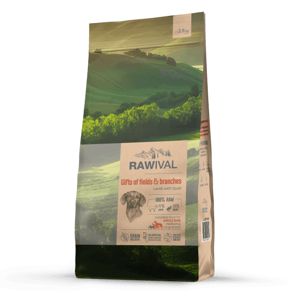 Craftia Rawival Suva hrana za odrasle pse srednjih i velikih rasa od jagnjetine sa prepelicom, 2.5kg