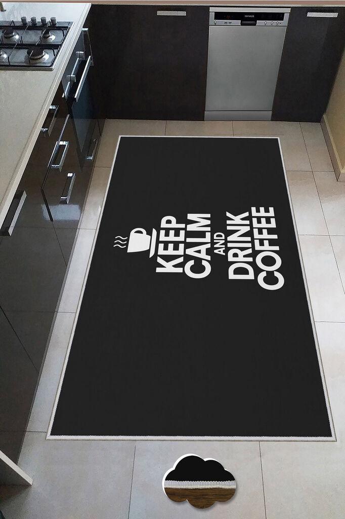 Conceptum Hypnose Tepih Wookece173, 80x200 cm, Crno-beli