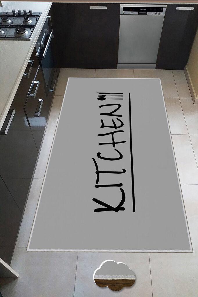 Conceptum Hypnose Tepih Wookece239, 80x300 cm, Sivo-crni