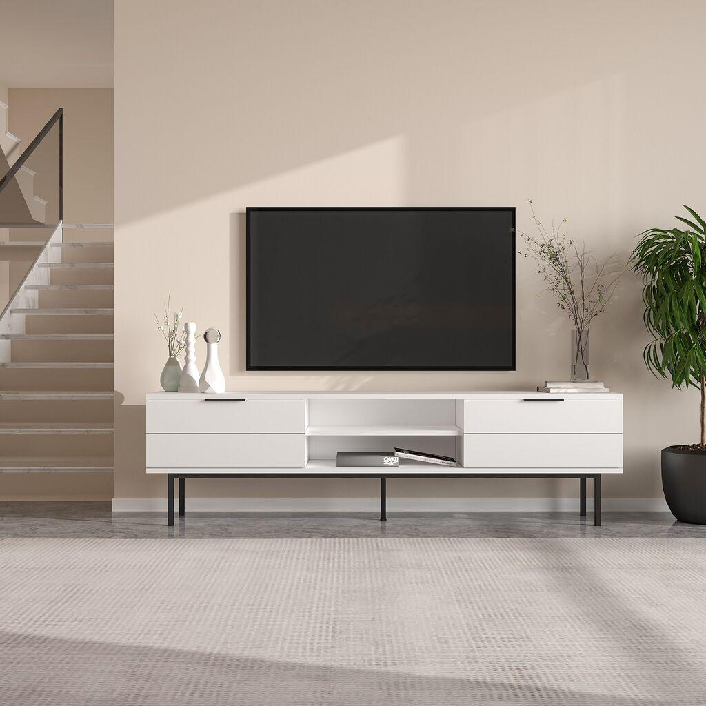 Hanah Home TV Komoda Paul, 180x50x29,6 cm, Bela