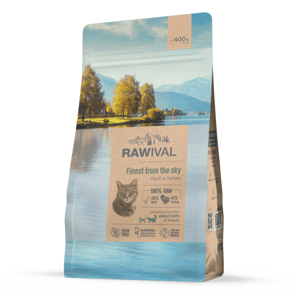 Craftia Rawival Suva hrana za odrasle mačke, sa pačetinom i ćuretinom, 0.4kg