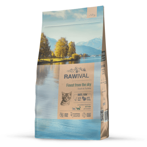 Craftia Rawival Suva hrana za mačiće mačke, sa pačetinom i ćuretinom, 1.7kg