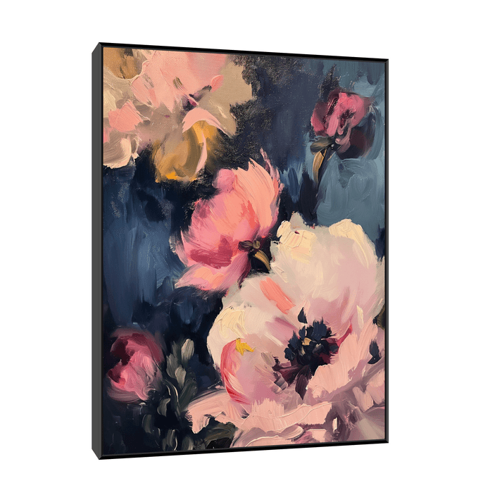 Canvas Slika na platnu Ruže, Sa ramom, 90 x 120 cm, Crni