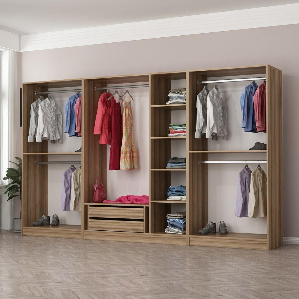 Hanah Home Garderober Kale-7542, 315x190x52 cm, Hrast