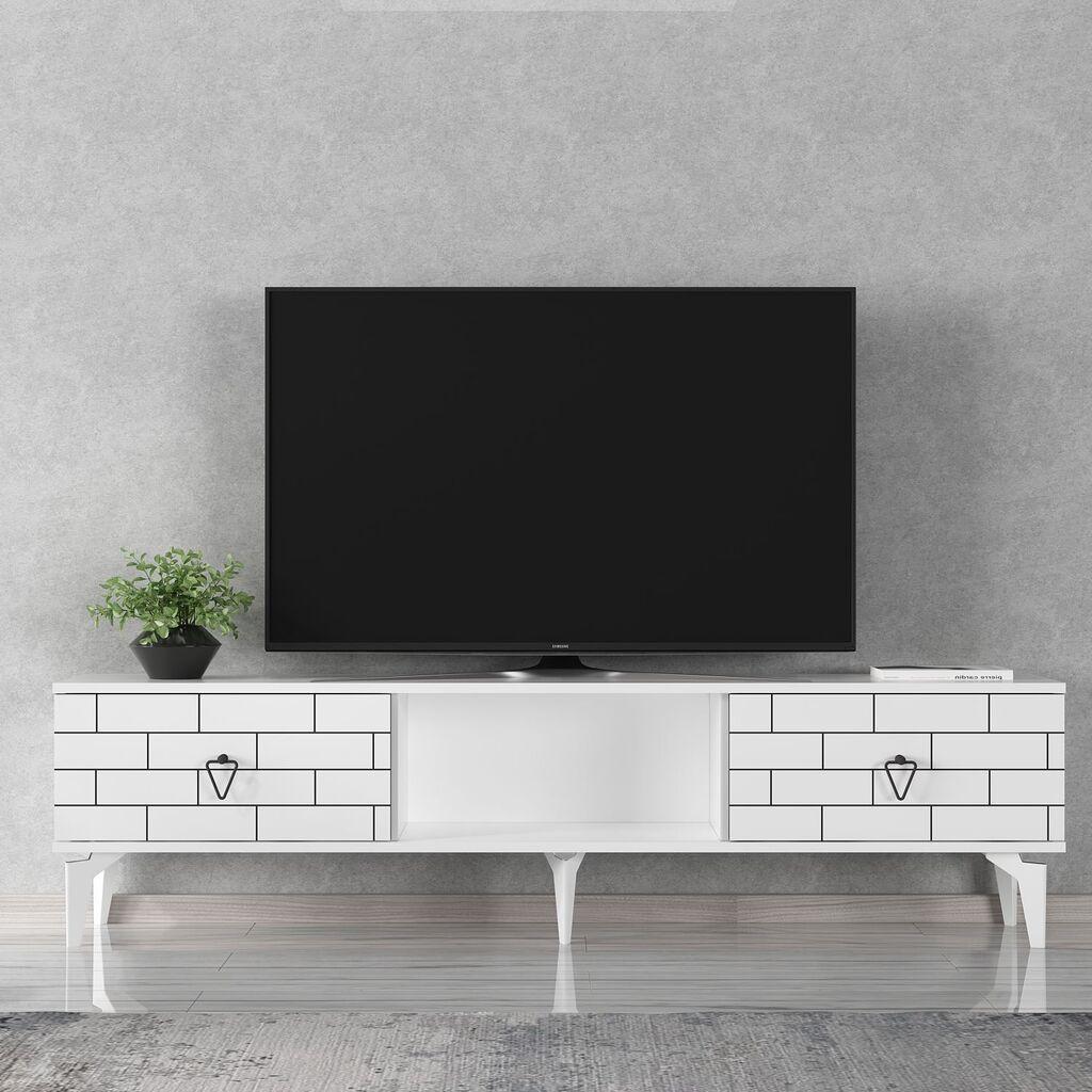 Hanah Home TV Komoda Varna, 150x44,6x29,6 cm, Bela
