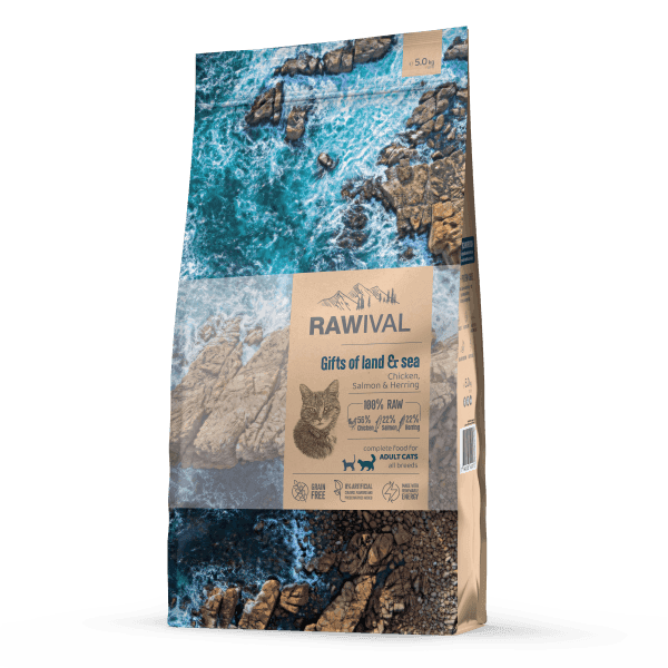 Craftia Rawival Suva hrana za odrasle mačke, sa piletinom i ribom, 5kg