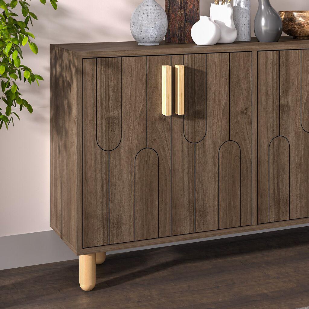 Hanah Home Konzola Vincent, 120x73,6x29,6  cm, Orah