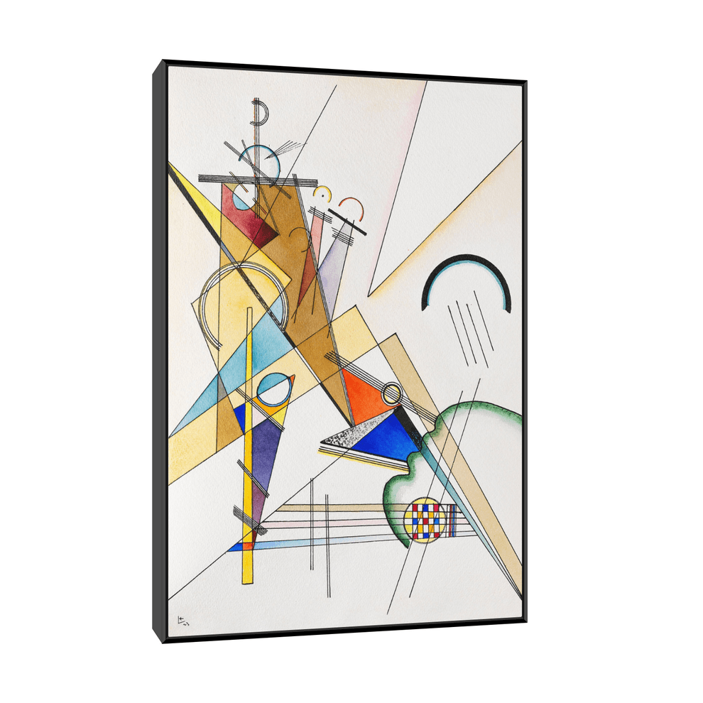 Canvas Slika na platnu Gewebe, Wassily Kandinsky, Sa ramom, 30 x 45 cm, Crni