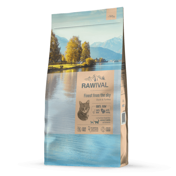 Craftia Rawival Suva hrana za odrasle mačke, sa pačetinom i ćuretinom, 5kg