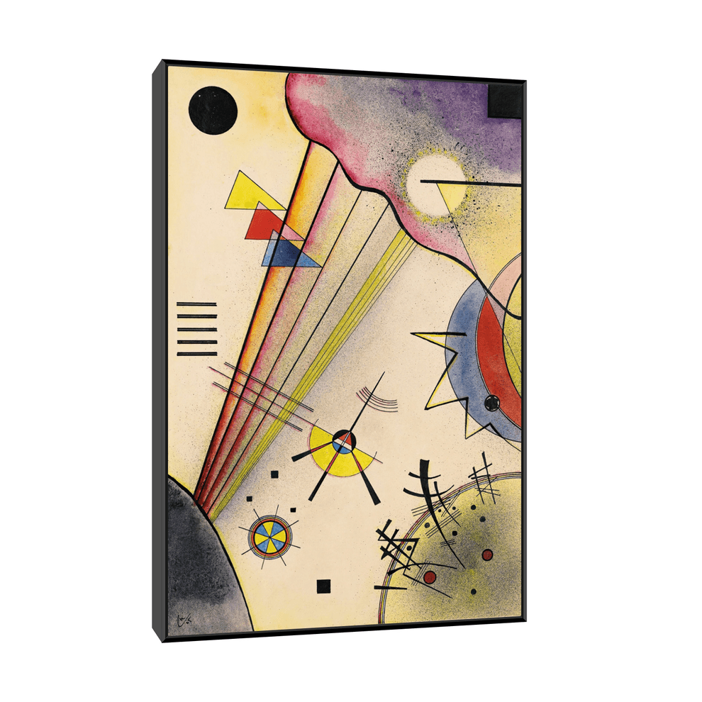 Canvas Slika na platnu Deutliche Verbindung, Wassily Kandinsky, Sa ramom, 30 x 45 cm, Crni