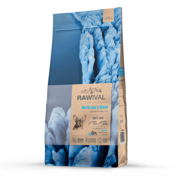 Craftia Rawival Suva hrana za štence patuljastih i malih rasa, sa lososom i haringom, 2.5kg