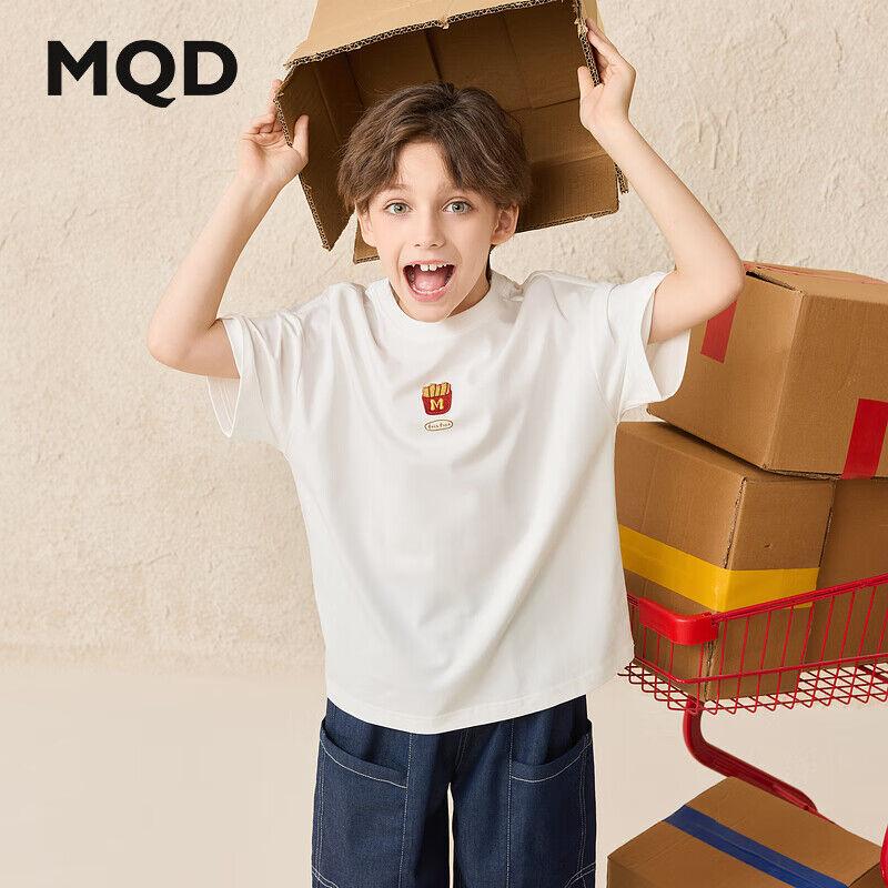 MQD Dečja majica kratkih rukava, Bela