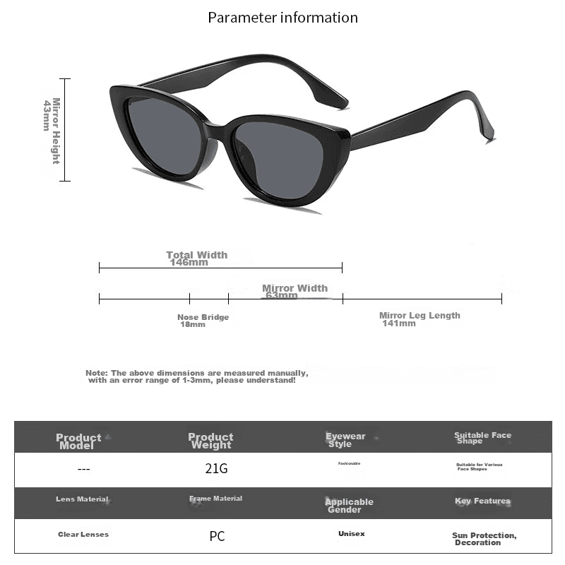 Sheniao Unisex naočare za sunce, Crne