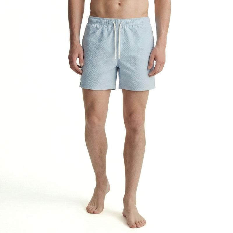 Muške šorceve za kupanje Jack & Jones Jpstmaui Ocean Seersucker LN, svetloplave