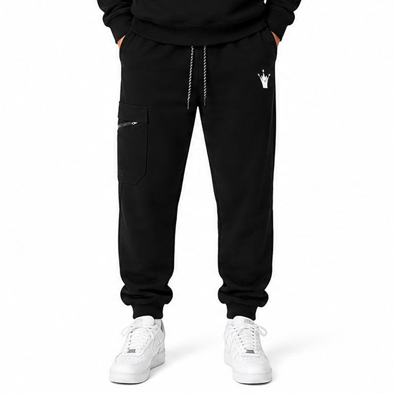 361 Degrees Muški donji deo trenerke Knit Pants Jokić, Crni