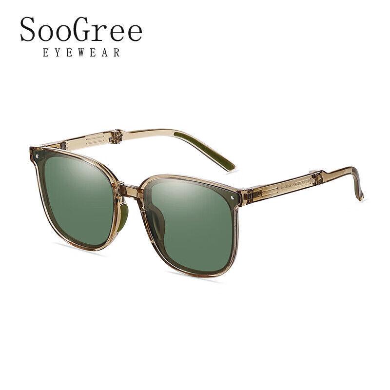 SooGree Unisex naočare za sunce, Providno-zelene