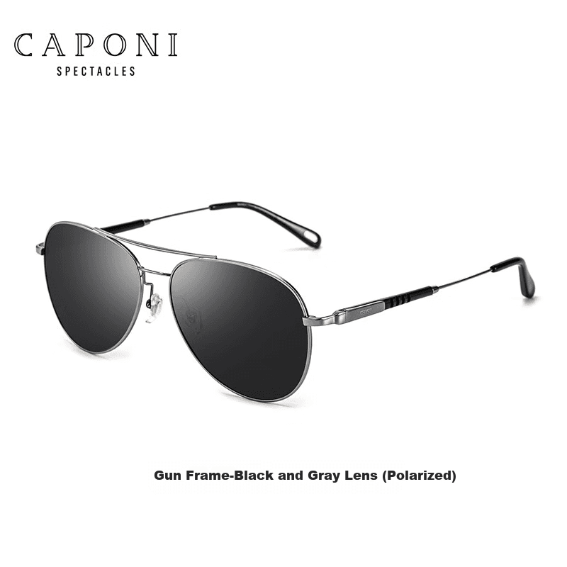 Caponi Unisex naočare za sunce, Sivo-crne
