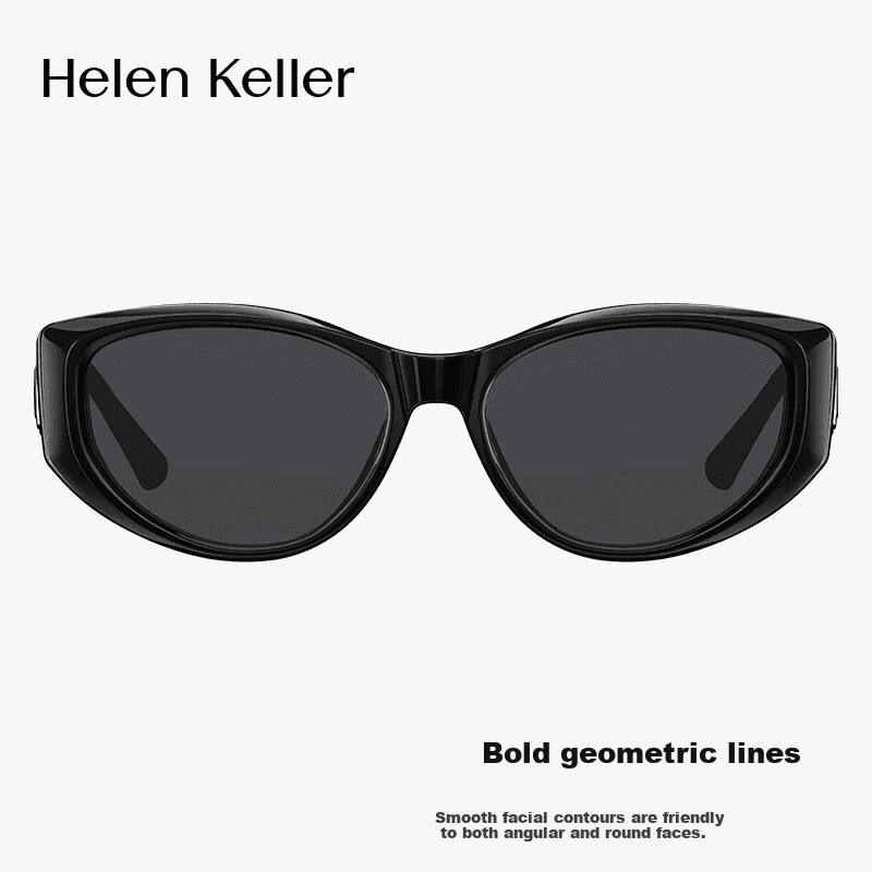 Helen Keller Unisex naočare za sunce, Crno-sive