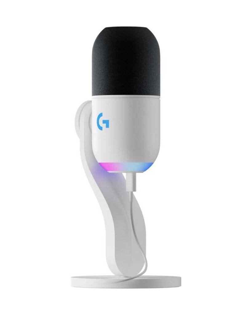 Logitech Mikrofon Yeti GX White - Dynamic RGB Gaming Microphone with LIGHTSYNC