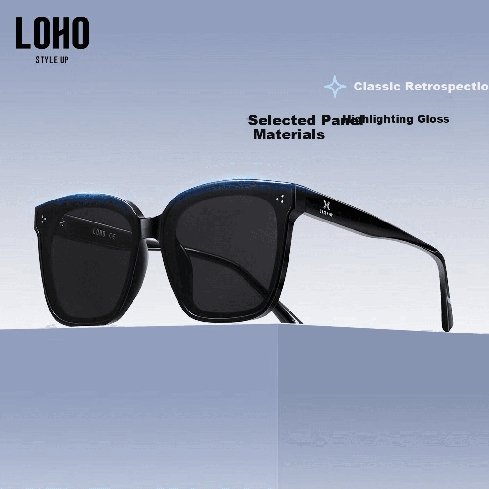 Loho Unisex naočare za sunce, Crne