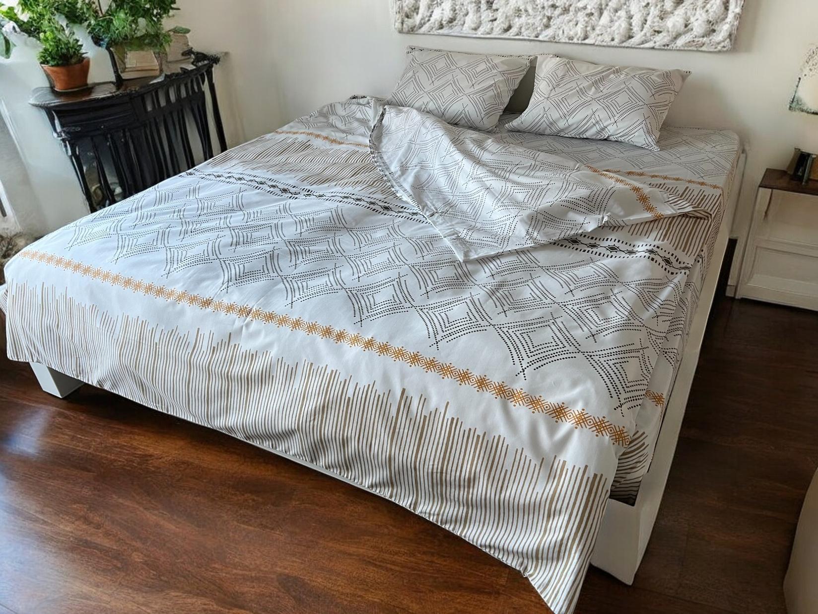 Posteljina za francuski ležaj D22, 200x220cm, Šarena