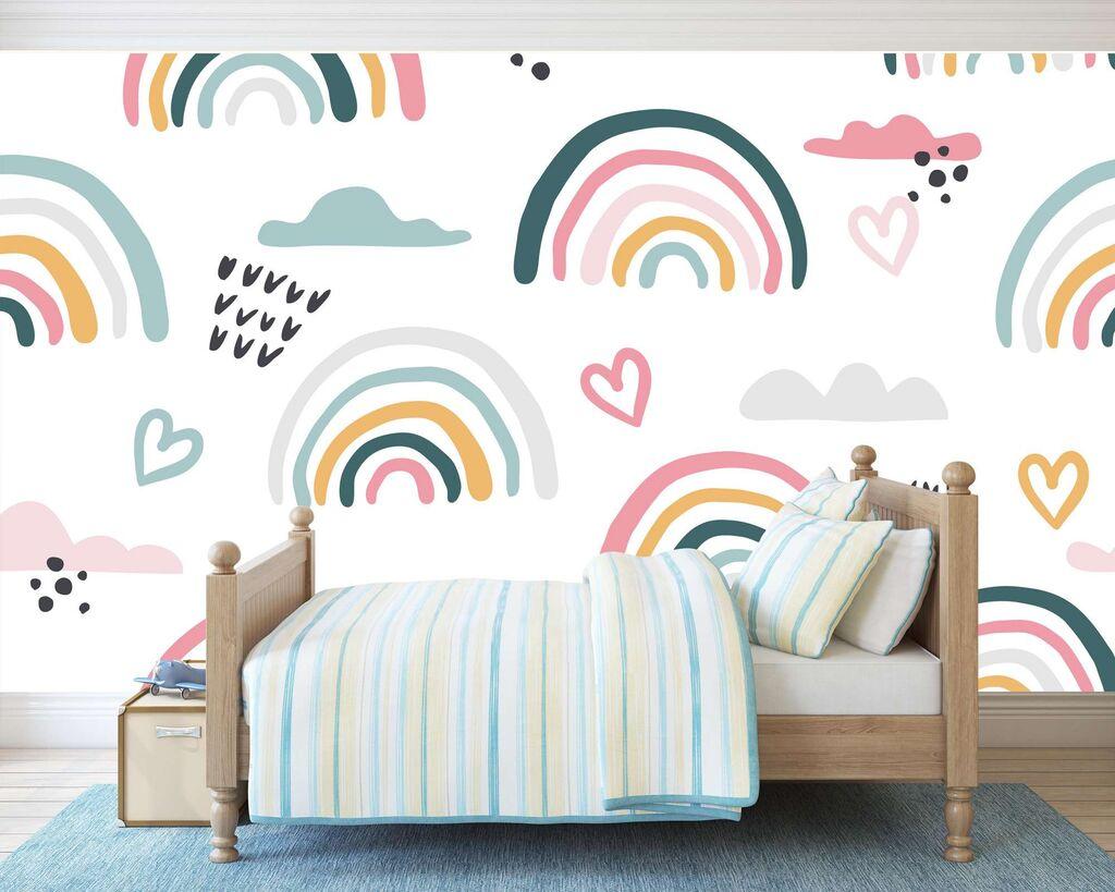 Wallity Tapete za zid MDK-00130 , 100x100 cm, Šarena