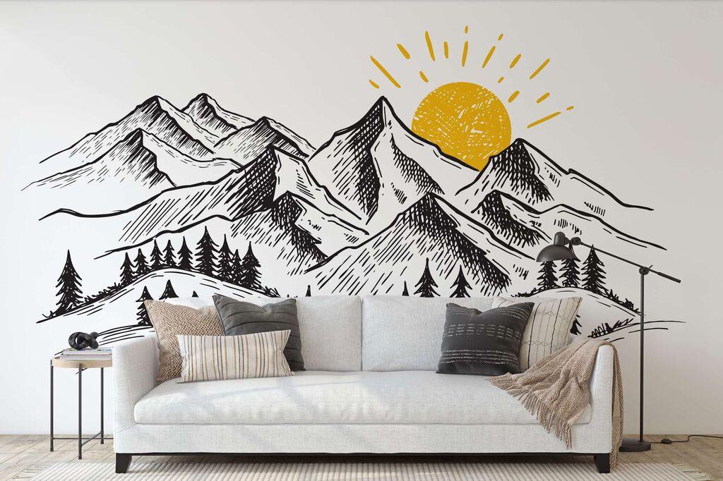 Wallity Tapete za zid MDK-00110, 100x100 cm, Šarena