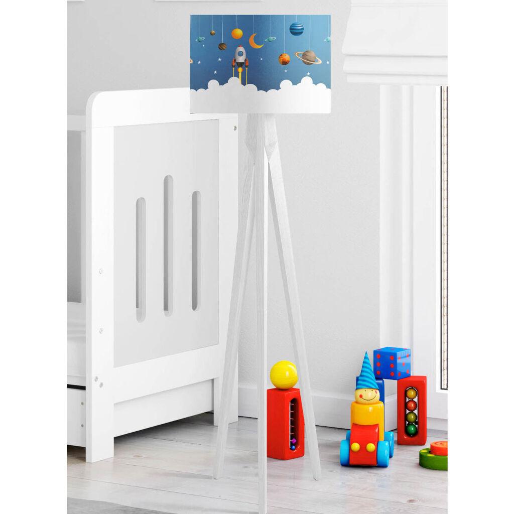 Bata i seka Dečija podna lampa Svemir, Plava