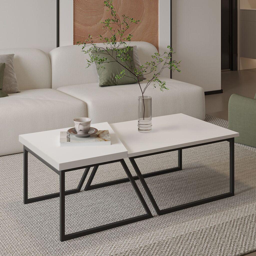 Hanah Home Set Stolova za dnevnu sobu Verona P0024623, Beli