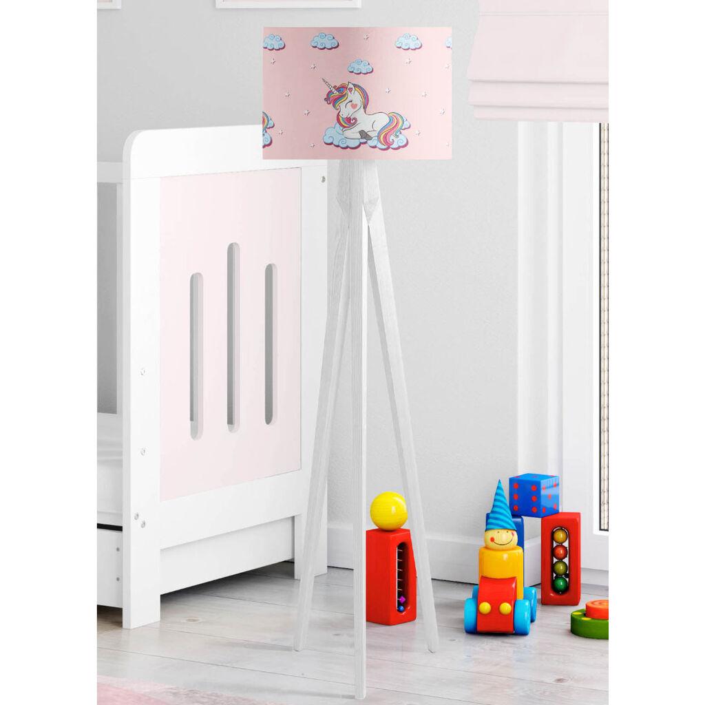 Bata i seka Dečija podna lampa Jednorog, Roze