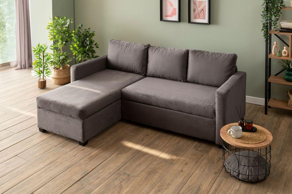 Atelier del Sofa Ugaona granitura Kado, Siva