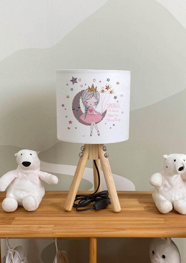 Bata i seka Dečija stona lampa Princeza, Bela