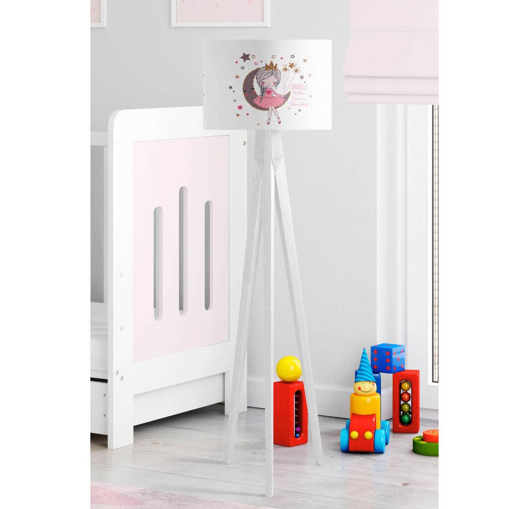 Bata i seka Dečija podna lampa Princeza, Bela