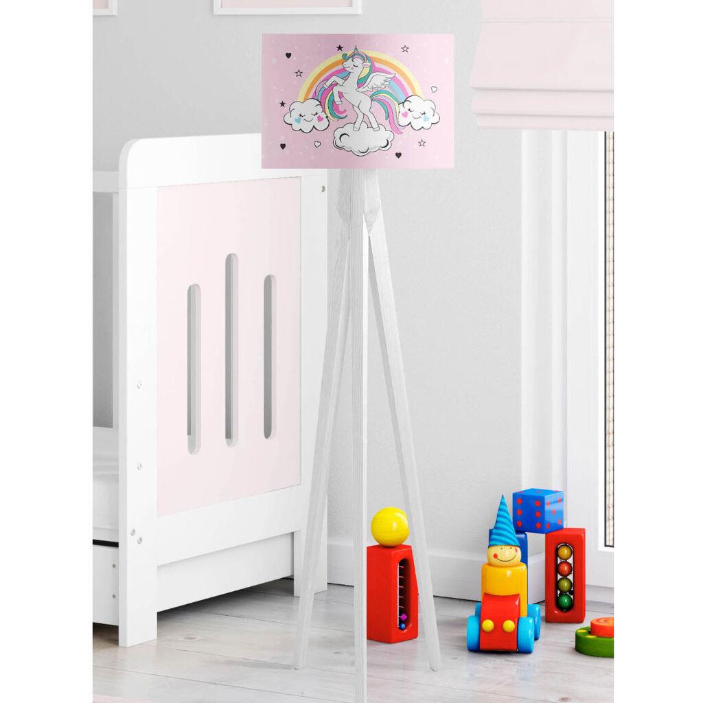 Bata i seka Dečija podna lampa Jednorog, Roze