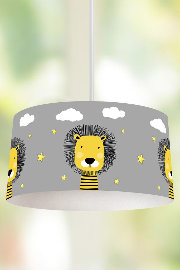 Bata i seka Dečija viseća lampa Lav, Siva