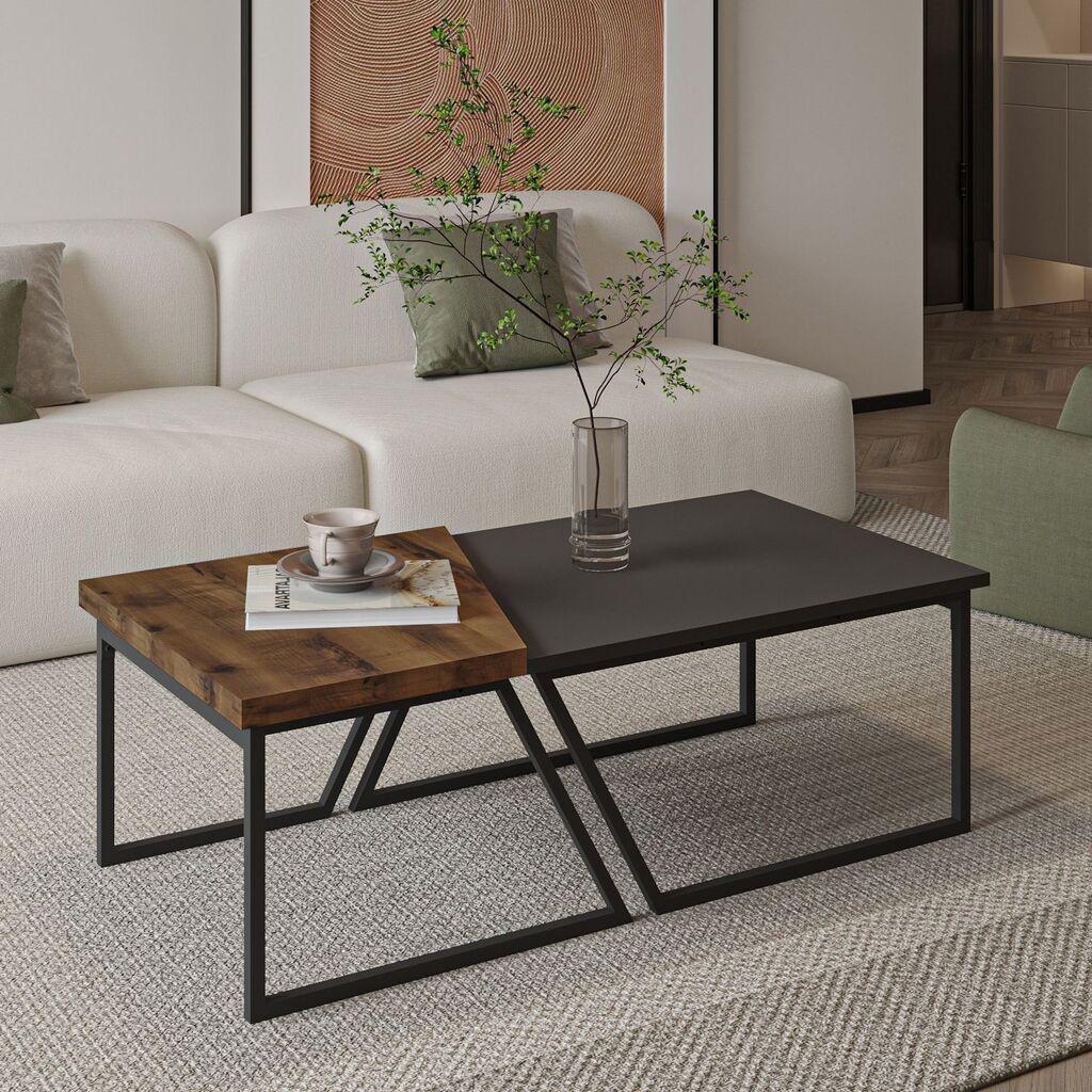 Hanah Home Set Stolova za dnevnu sobu Verona P0024623, Antracit