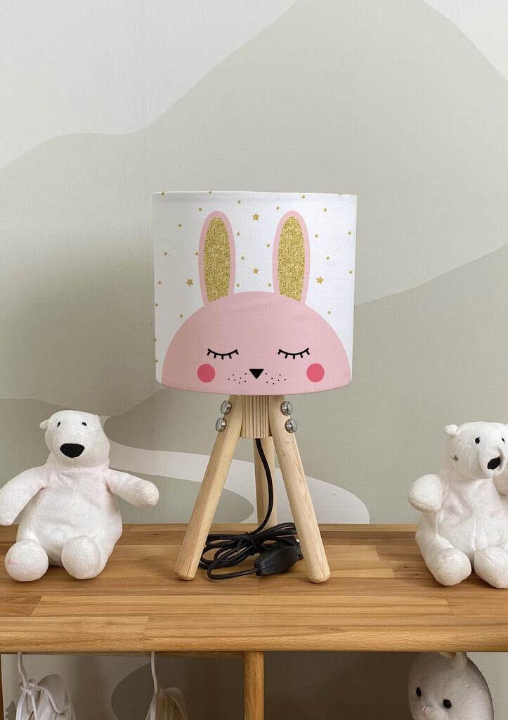 Bata i seka Dečija stona lampa Zec, Bela